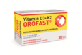Perorální tablety dispergovatelné v ústech s patentovanou nanoemulzi vitamínů D3 a K2 (MK-7). Tato forma se sama rozpouští v ústech, a tak umožňuje rychlé vstřebání.
Perorální tablety dispergovatelné v ústech s patentovanou nanoemulzi vitamínů D3 a K2 (MK-7). Tato forma se sama rozpouští v ústech, a tak umožňuje rychlé vstřebání.