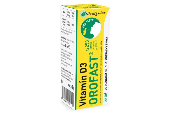 Vitamín D3 OROFAST sublinguální sprej 50 ml